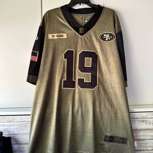 San Francisco 49ers Green and Black Jersey.NWOT